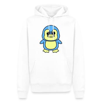 pinguin comic cool - Männer Premium Bio Hoodie - Weiß - Vorne - Nico (187cm)