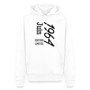 limitierte Auflage Juni 1964 - Männer Premium Bio Hoodie - Weiß - Vorne - Nico (187cm)