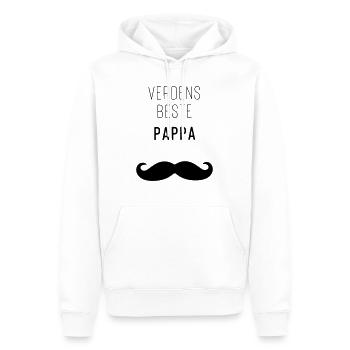 le meilleur papa du monde - Sweat à capuche Premium bio Homme - blanc - Devant - Nico (187cm)