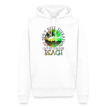 summer lake nature flora art pool sea beach love - Men’s Premium Organic Hoodie - white - Front - Nico (187cm)