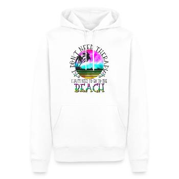summer lake nature flora art pool sea beach love - Men’s Premium Organic Hoodie - white - Front - Nico (187cm)