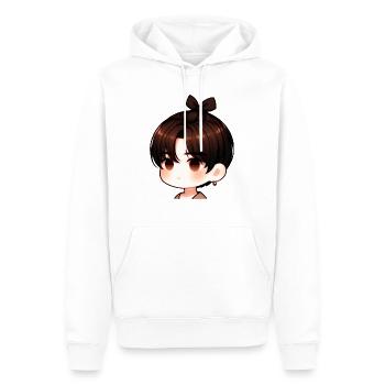 Cool Boys - Sweat à capuche Premium bio Homme - blanc - Devant - Nico (187cm)