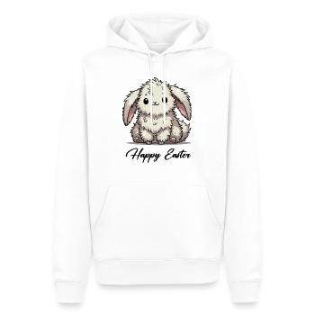 hase comic tier - Männer Premium Bio Hoodie - Weiß - Vorne - Nico (187cm)