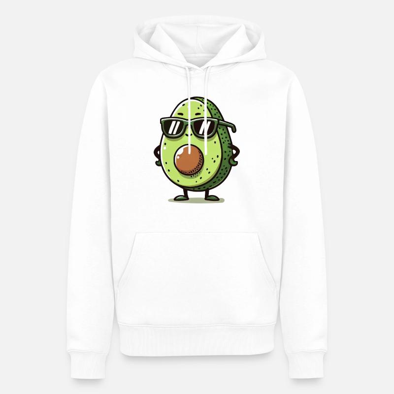 Bande dessinée d’avocat - Sweat à capuche Premium bio Homme - blanc