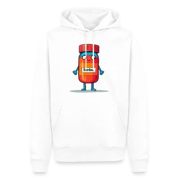 Copain de surdose - Sweat à capuche Premium bio Homme - blanc - Devant - Nico (187cm)