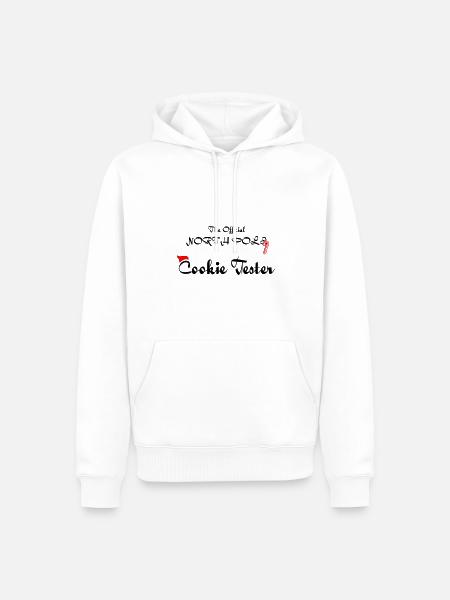Offizieller Kekstester - Männer Premium Bio Hoodie - Weiß