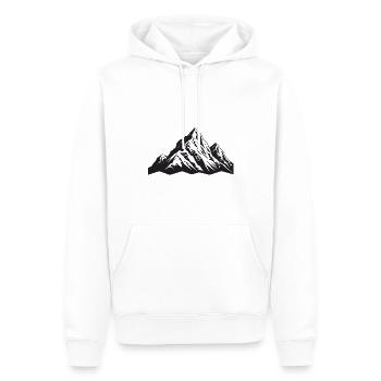 Alps Mountains Symbol - Men’s Premium Organic Hoodie - white - Front - Nico (187cm)