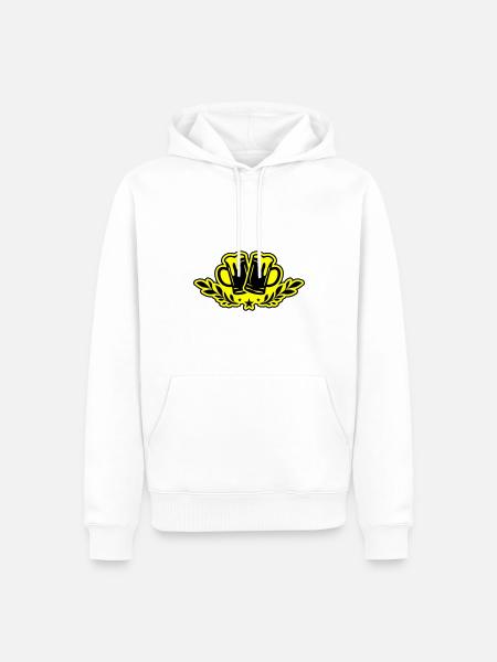 Bierglas Bierkrug Bier - Männer Premium Bio Hoodie - Weiß