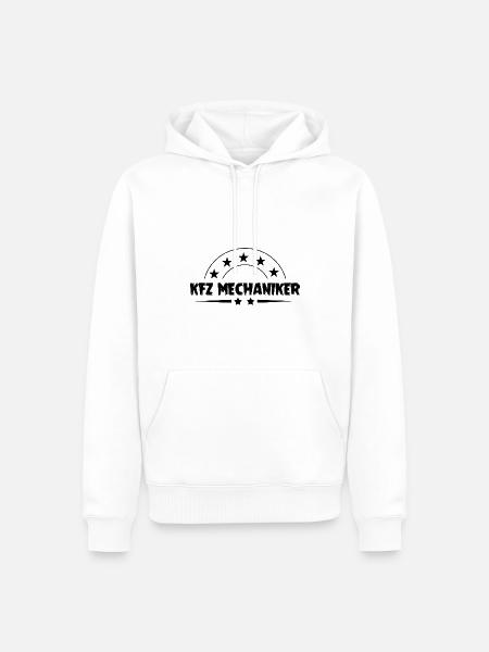 KFZ Mechaniker Beruf - Männer Premium Bio Hoodie - Weiß