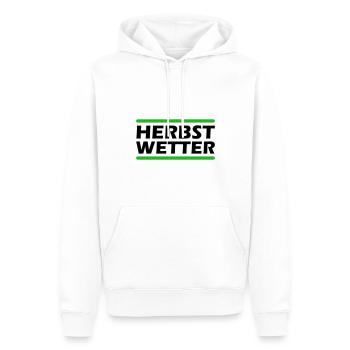 Herbst Wetter - Männer Premium Bio Hoodie - Weiß - Vorne - Nico (187cm)