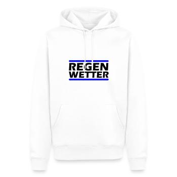Regen Wetter - Männer Premium Bio Hoodie - Weiß - Vorne - Nico (187cm)