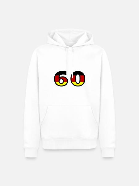 60 Number Germany Jersey - Men’s Premium Organic Hoodie - white