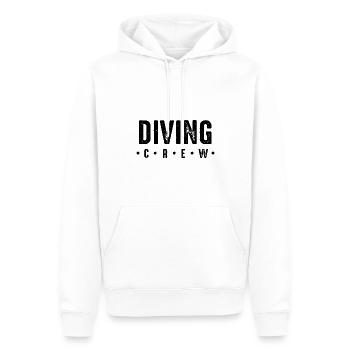 Diving Crew - Men’s Premium Organic Hoodie - white - Front - Nico (187cm)