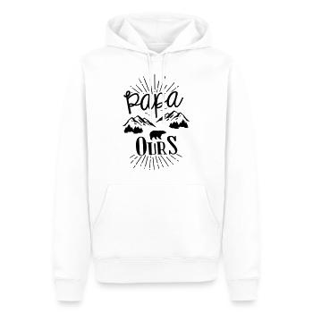 Papa bear - Men’s Premium Organic Hoodie - white - Front - Nico (187cm)