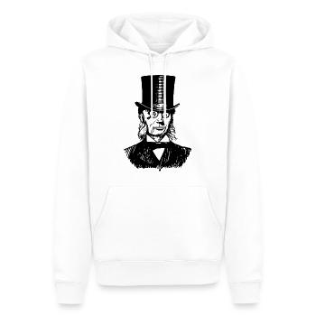Mr.anarchy - Männer Premium Bio Hoodie - Weiß - Vorne - Nico (187cm)