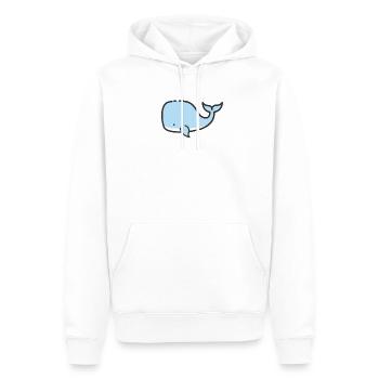 Cachalot baleine mer environnement nature enfants bébé - Sweat à capuche Premium bio Homme - blanc - Devant - Nico (187cm)