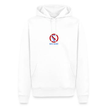Russe - Bez Bab! - Sweat à capuche Premium bio Homme - blanc - Devant - Nico (187cm)