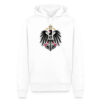 Aigle impérial 1889 - Sweat à capuche Premium bio Homme - blanc - Devant - Nico (187cm)