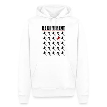 SNOWBOARDER SNOWBOARD - Männer Premium Bio Hoodie - Weiß - Vorne - Nico (187cm)