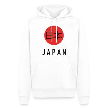 Japan - Männer Premium Bio Hoodie - Weiß - Vorne - Nico (187cm)
