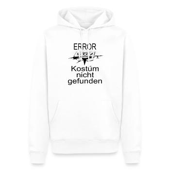 Error 404 Kostüm nicht gefunden - Männer Premium Bio Hoodie - Weiß - Vorne - Nico (187cm)