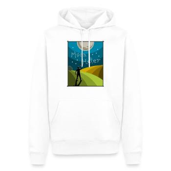 Fanshirt exclusif Moonhater 2019 - Sweat à capuche Premium bio Homme - blanc - Devant - Nico (187cm)