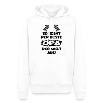 Bester Opa - Männer Premium Bio Hoodie - Weiß - Vorne - Nico (187cm)