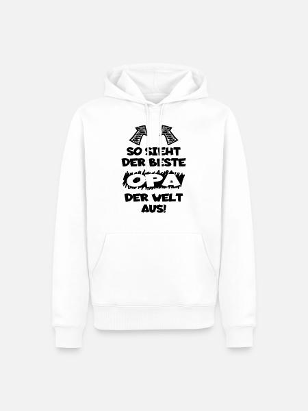 Bester Opa - Männer Premium Bio Hoodie - Weiß
