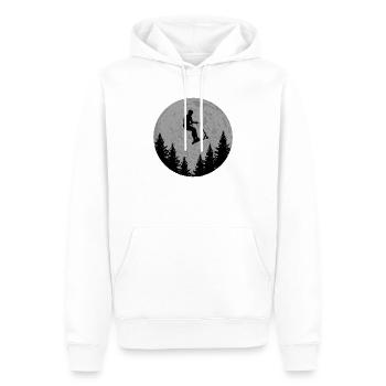 Scooter - Sweat à capuche Premium bio Homme - blanc - Devant - Nico (187cm)