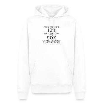 Lustiger Spruch Programmieren Programmier - Männer Premium Bio Hoodie - Weiß - Vorne - Nico (187cm)