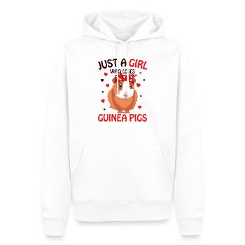 Cochon d'Inde - Sweat à capuche Premium bio Homme - blanc - Devant - Nico (187cm)