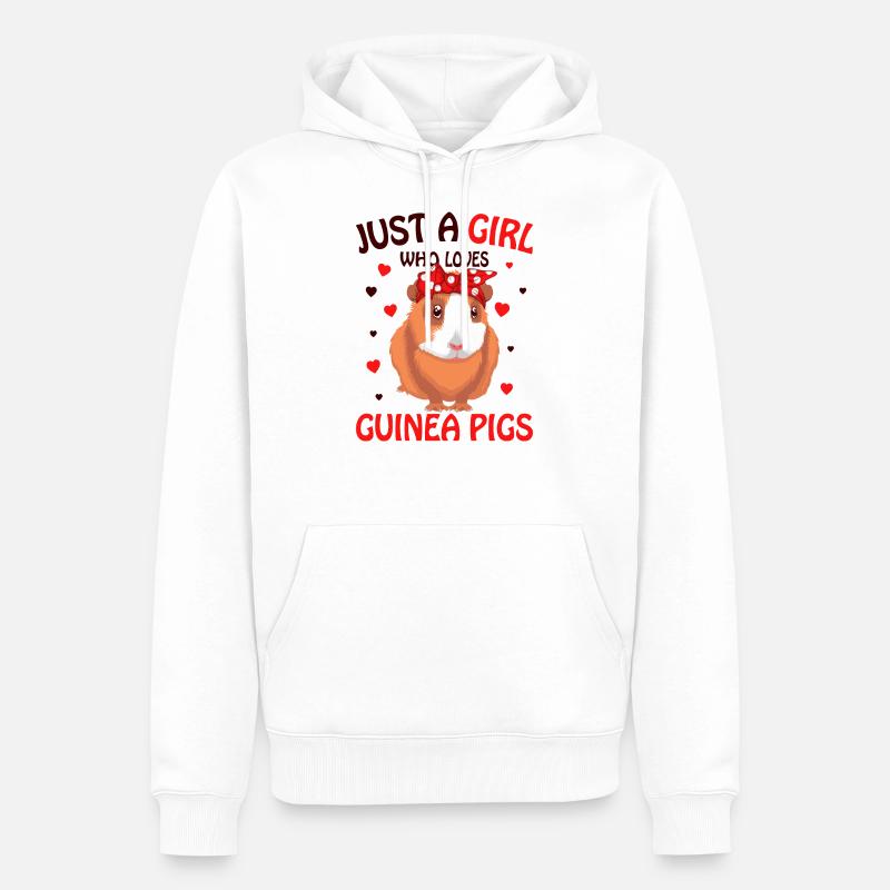 Cochon d'Inde - Sweat à capuche Premium bio Homme - blanc