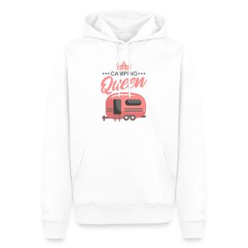 Camping - Männer Premium Bio Hoodie - Weiß - Vorne - Nico (187cm)
