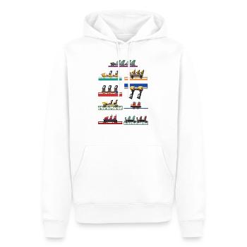 Busch Gardens Tampa Achterbahnwagen - Männer Premium Bio Hoodie - Weiß - Vorne - Nico (187cm)