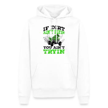 Quad - Männer Premium Bio Hoodie - Weiß - Vorne - Nico (187cm)