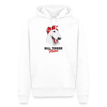 Bull terrier - Men’s Premium Organic Hoodie - white - Front - Nico (187cm)