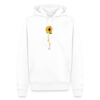 je déteste les gens - Sweat à capuche Premium bio Homme - blanc - Devant - Nico (187cm)