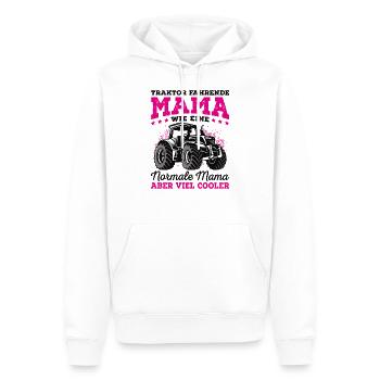 Landwirtin - Männer Premium Bio Hoodie - Weiß - Vorne - Nico (187cm)