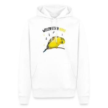 Wellensittich - Männer Premium Bio Hoodie - Weiß - Vorne - Nico (187cm)