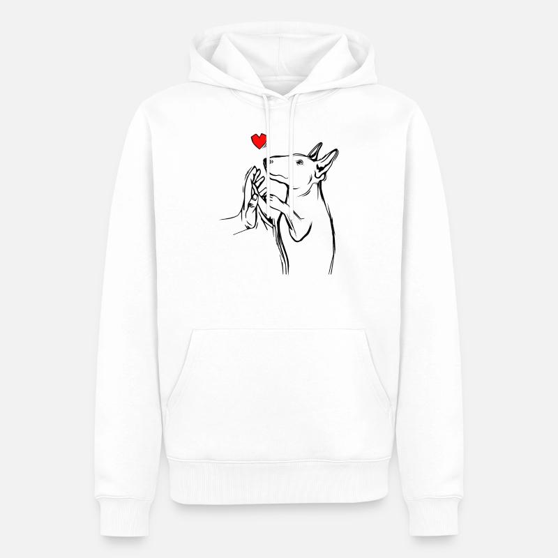 Bullterrier - Sweat à capuche Premium bio Homme - blanc