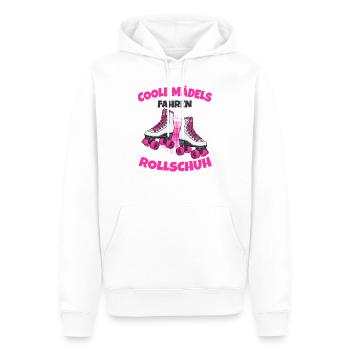 Rollschuhe - Männer Premium Bio Hoodie - Weiß - Vorne - Nico (187cm)