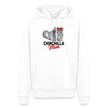 Chinchilla - Sweat à capuche Premium bio Homme - blanc - Devant - Nico (187cm)