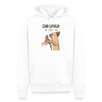 Chihuahua maman maîtresse chien maman - Sweat à capuche Premium bio Homme - blanc - Devant - Nico (187cm)