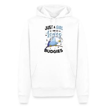 Wellensittich - Männer Premium Bio Hoodie - Weiß - Vorne - Nico (187cm)