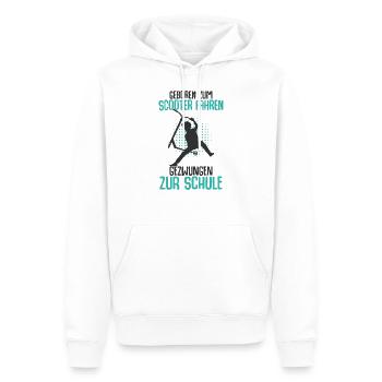 Scooter - Männer Premium Bio Hoodie - Weiß - Vorne - Nico (187cm)