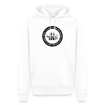 Les couples homosexuels défendent leur herbe avec des armes à feu - Sweat à capuche Premium bio Homme - blanc - Devant - Nico (187cm)
