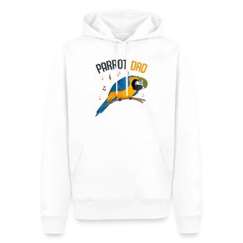 Papagei - Sweat à capuche Premium bio Homme - blanc - Devant - Nico (187cm)