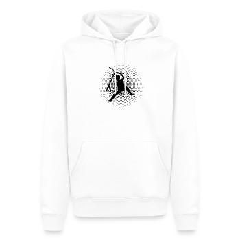 Scooter Roller - Männer Premium Bio Hoodie - Weiß - Vorne - Nico (187cm)