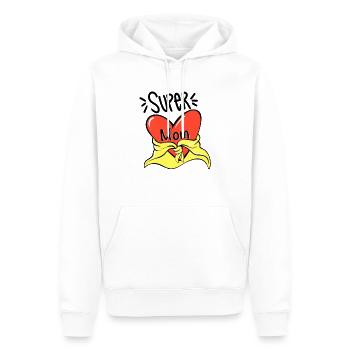 Super Mom Mama Mutter - Männer Premium Bio Hoodie - Weiß - Vorne - Nico (187cm)