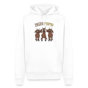 Ziege - Männer Premium Bio Hoodie - Weiß - Vorne - Nico (187cm)